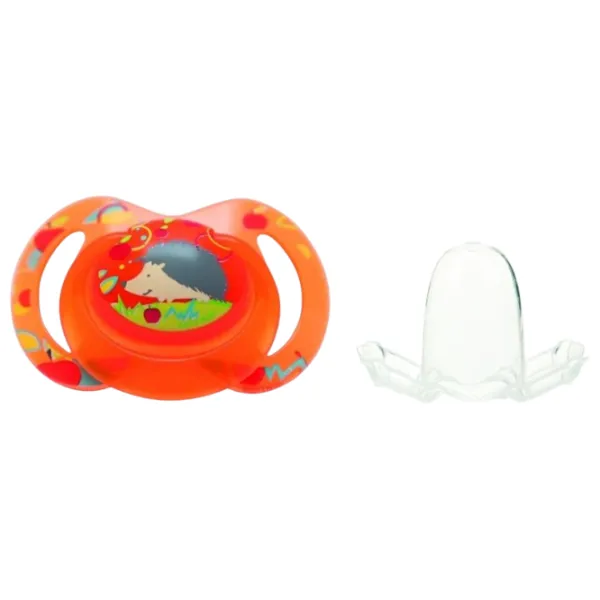 Suzetă cu tetina rotundă Nuby ID5816MFSN Unisex/ 6 luni - 18 luni/ Silicon/ Multicolor photo 3 Suzetă cu tetina rotundă Nuby ID5816MFSN Unisex/ 6 luni - 18 luni/ Silicon/ Multicolor photo 3