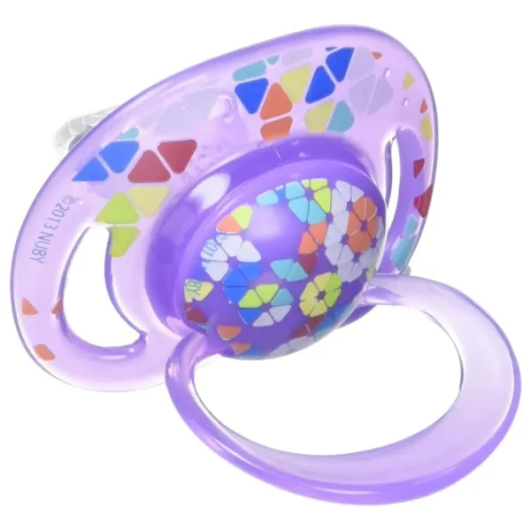 Suzetă cu tetina ortodontică Nuby ID5780LOSM Unisex/ 18 luni -/ Silicon/ Multicolor photo 2 Suzetă cu tetina ortodontică Nuby ID5780LOSM Unisex/ 18 luni -/ Silicon/ Multicolor photo 2