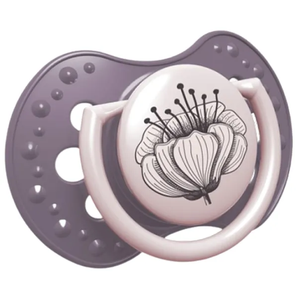 Suzetă cu tetina ortodontică Canpol Botanic 22/ 871 pentru fetițe/ 6 luni - 18 luni/ Silicon/ Pink photo 2 Suzetă cu tetina ortodontică Canpol Botanic 22/ 871 pentru fetițe/ 6 luni - 18 luni/ Silicon/ Pink photo 2
