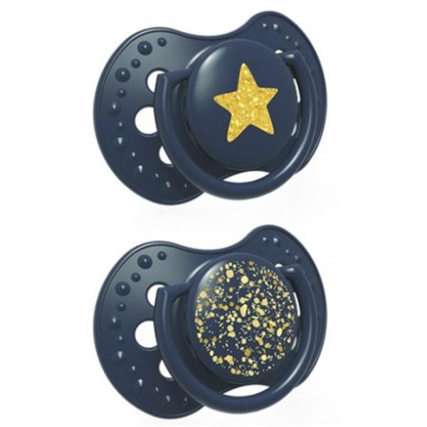 Suzetă cu tetina ortodontică Canpol Stardust 22/ 892 Unisex/ 0 luni - 3 luni/ Silicon/ Multicolor photo 3 Suzetă cu tetina ortodontică Canpol Stardust 22/ 892 Unisex/ 0 luni - 3 luni/ Silicon/ Multicolor photo 3