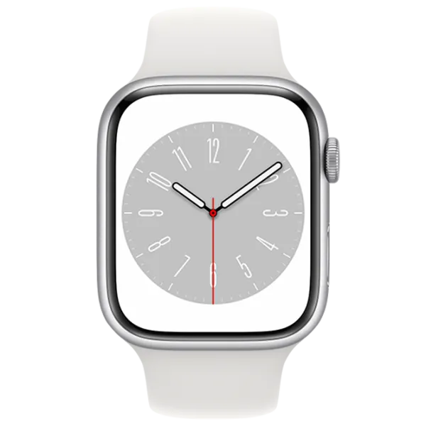 Умные часы Apple Watch Series 8 MP6N3UL/ A/ White Sport Серебристый photo 2