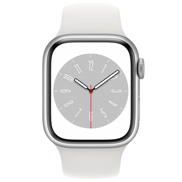 Умные часы Apple Watch Series 8 MP6K3UL/ A/ White Sport Серебристый photo 2