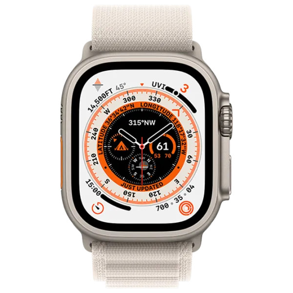 Ceas inteligent Apple Watch Ultra Medium/ MQFR3UL/ A/ Starlight Alpine Titanium photo 2