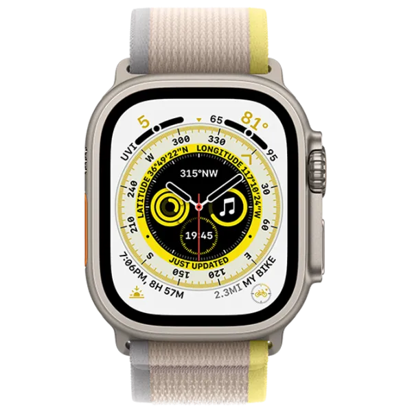 Умные часы Apple Watch Ultra S/ M/ MNHK3UL/ A/ Yellow/ Beige Trail Титан photo 2