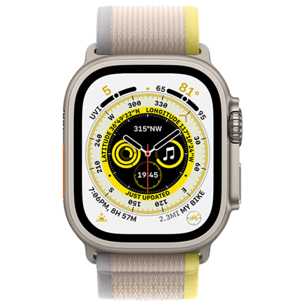 Умные часы Apple Watch Ultra S/ M/ MNHK3UL/ A/ Yellow/ Beige Trail Титан photo 2