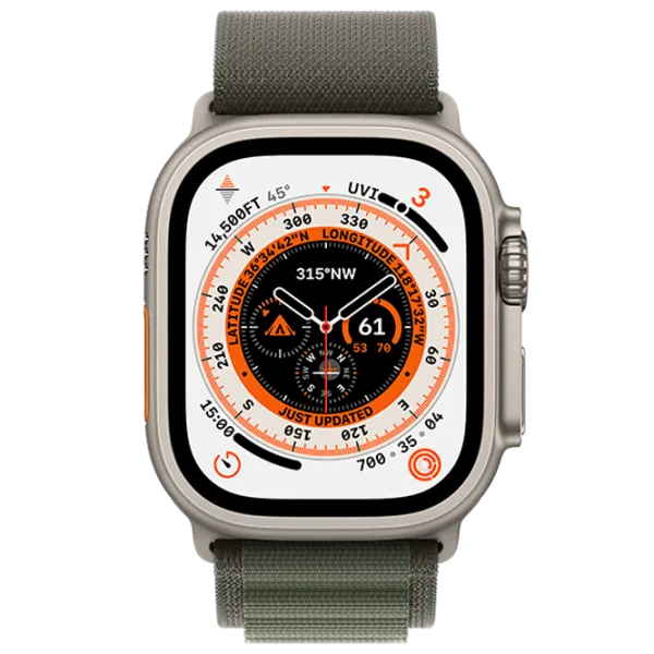 Умные часы Apple Watch Ultra Medium/ MQFN3UL/ A/ Green Alpine Титан photo 2 Умные часы Apple Watch Ultra Medium/ MQFN3UL/ A/ Green Alpine Титан photo 2