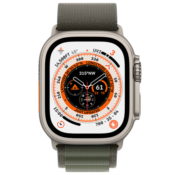 Умные часы Apple Watch Ultra Medium/ MQFN3UL/ A/ Green Alpine Титан photo 2 Умные часы Apple Watch Ultra Medium/ MQFN3UL/ A/ Green Alpine Титан photo 2