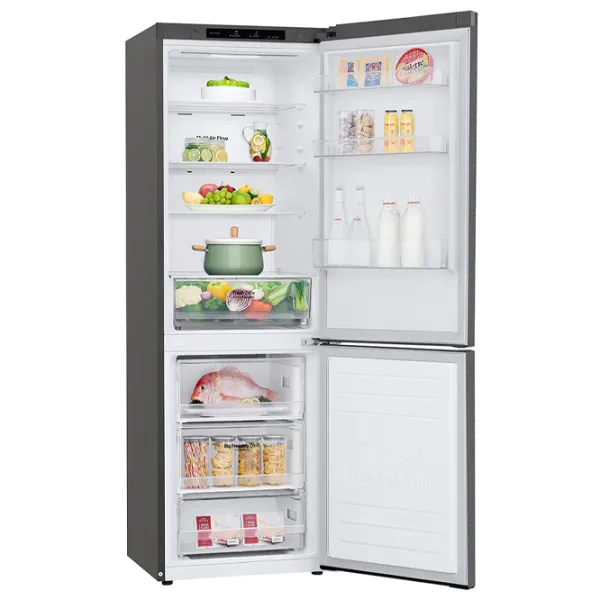 Frigider LG GW-B459SLCM cu congelator jos 341 l / 186 cm / Inox photo 4