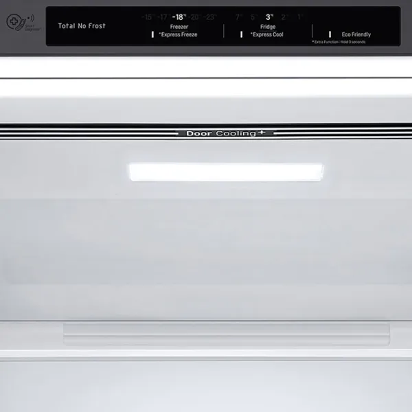 Frigider LG GW-B459SLCM cu congelator jos 341 l / 186 cm / Inox photo 6