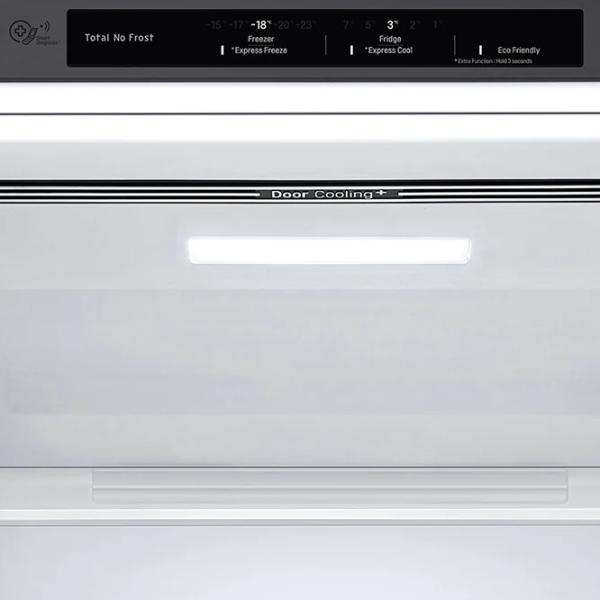 Frigider LG GW-B459SLCM cu congelator jos 341 l / 186 cm / Inox photo 6