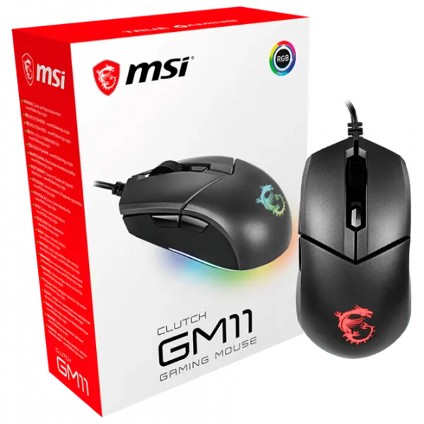 Mouse MSI Clutch GM11 USB/ Black photo 6 Mouse MSI Clutch GM11 USB/ Black photo 6