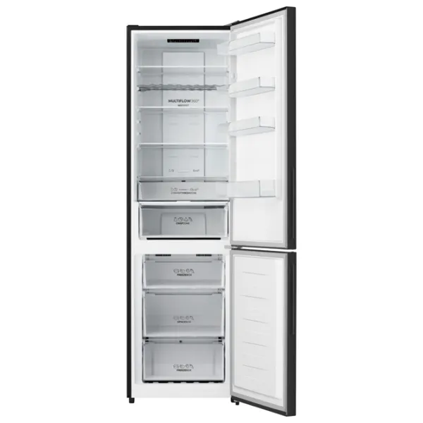 Frigider Gorenje NRK 620 EABG4 cu congelator jos 336 l / 200.4 cm / Black photo 3