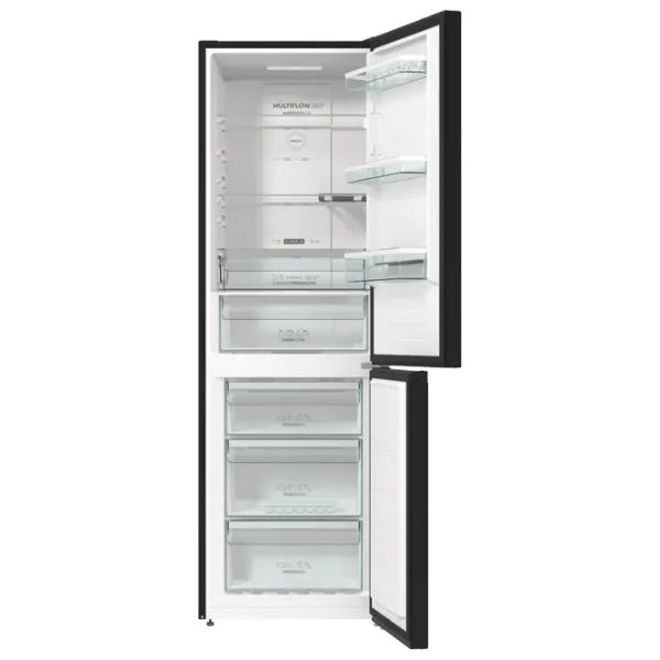 Frigider Gorenje NRK 6192 SYBK cu congelator jos 300 l / 185 cm / Black photo 4