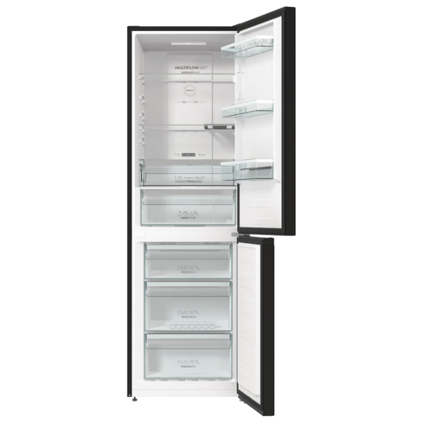 Frigider Gorenje NRK 6192 SYBK cu congelator jos 300 l / 185 cm / Black photo 4