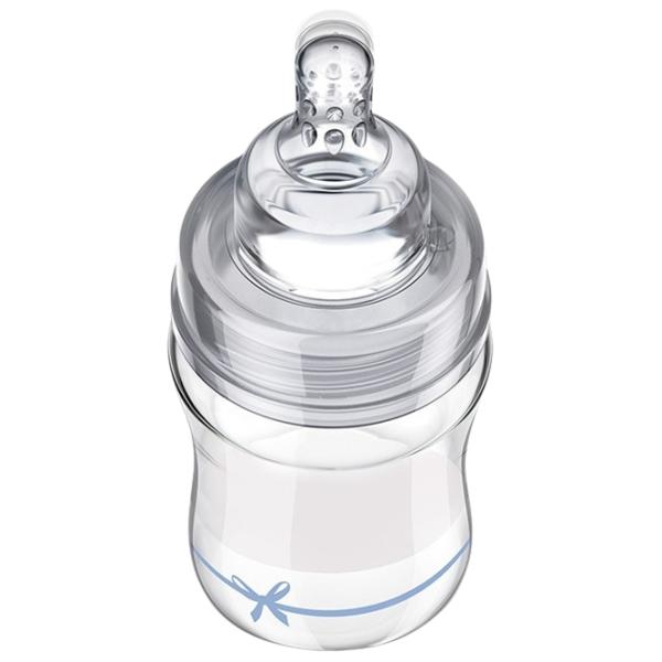 Biberon Canpol 74/ 104 pentru băieți/ 150 ml/ Transparent photo 2