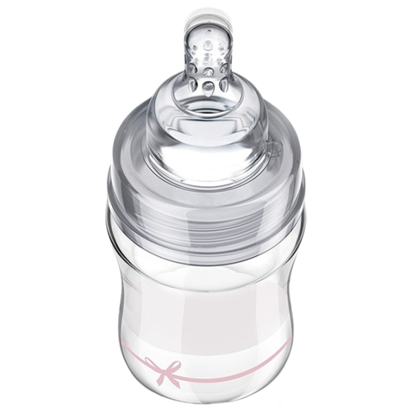Biberon Canpol 74/ 104 pentru fetițe/ 150 ml/ Transparent photo 3