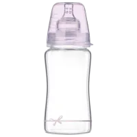 Biberon Canpol 74/ 204 pentru fetițe/ 250 ml/ Transparent photo 2