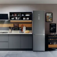 Frigider Hotpoint-Ariston HAFC9 TT43SX O3 cu congelator jos 367 l / 202.7 cm / Inox photo 9