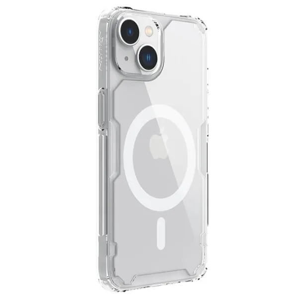 Husă pentru smartphone Apple iPhone 14 Plus Nillkin/ Back/ TPU/ PC/ White Transparent photo 3