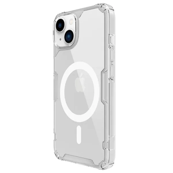 Husă pentru smartphone Apple iPhone 14 Plus Nillkin/ Back/ TPU/ PC/ White Transparent photo 4
