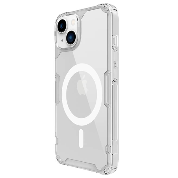 Husă pentru smartphone Apple iPhone 14 Plus Nillkin/ Back/ TPU/ PC/ White Transparent photo 4