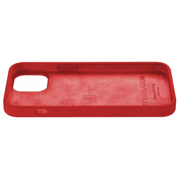 Husă pentru smartphone Apple iPhone 14 Cellularline/ Back/ Silicon/ Red photo 4
