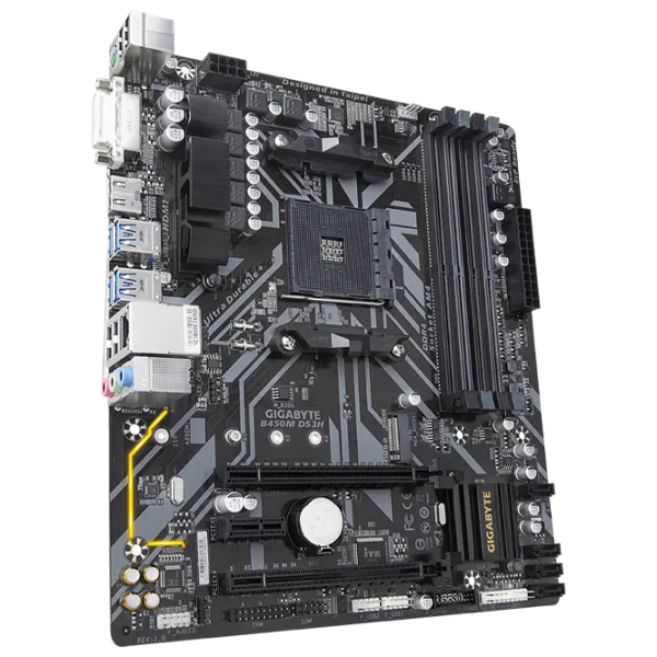 Материнская плата Gigabyte B450M DS3H 1.0 mATX/ AMD B450 photo 2