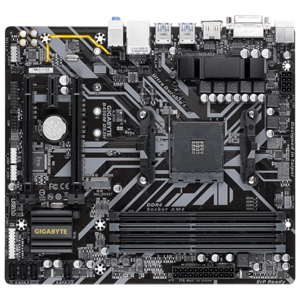 Материнская плата Gigabyte B450M DS3H 1.0 mATX/ AMD B450 photo 4
