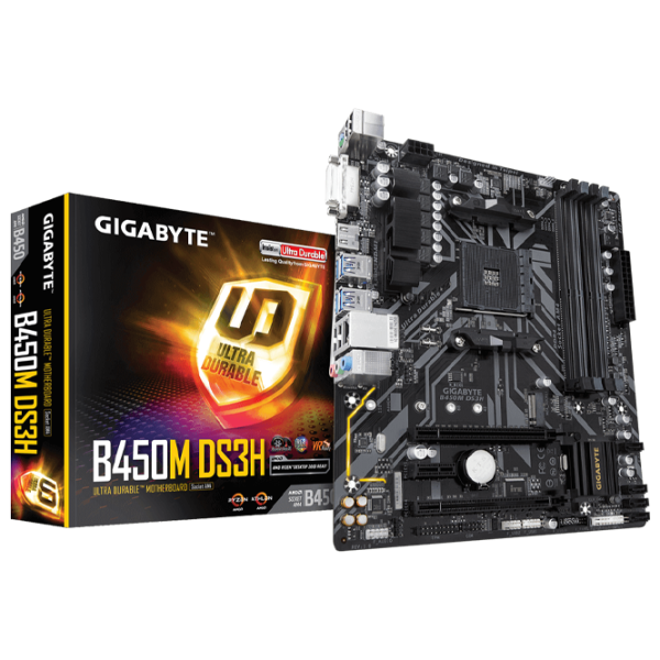 Материнская плата Gigabyte B450M DS3H 1.0 mATX/ AMD B450 photo 5