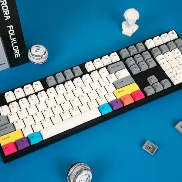 Tastatură Varmilo MA108M V2 CMYK Cu fir/ Black photo 6
