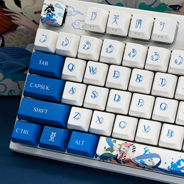 Tastatură Varmilo VA87M Lovebirds-I Cu fir/ White photo 2