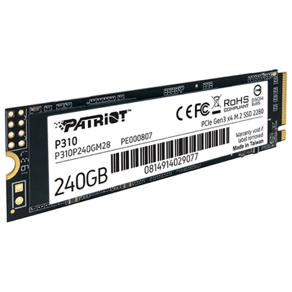 SSD Patriot P310 240 ГБ M.2 photo 2 SSD Patriot P310 240 ГБ M.2 photo 2