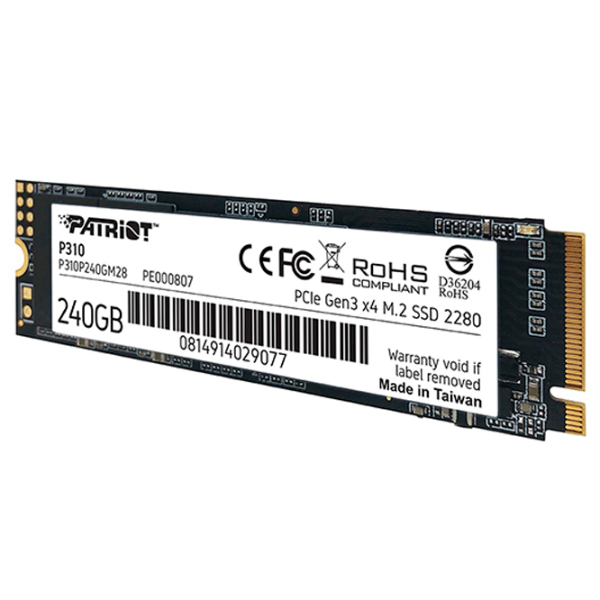 SSD Patriot P310 240 ГБ M.2 photo 3 SSD Patriot P310 240 ГБ M.2 photo 3