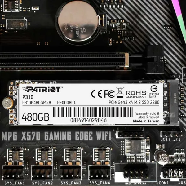 SSD Patriot P310 480 ГБ M.2 photo 4