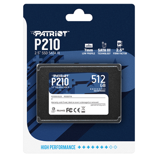 SSD Patriot P210 512 ГБ 2.5'' photo 6