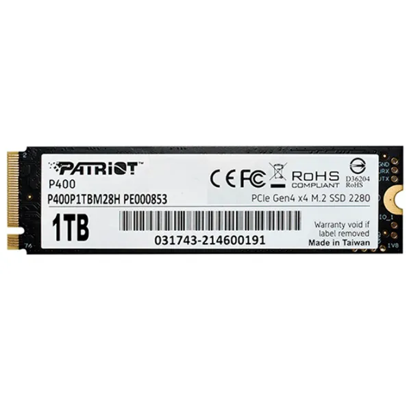 SSD Patriot P400 1 ТБ M.2 photo 2