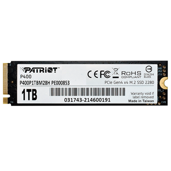 SSD Patriot P400 1 ТБ M.2 photo 2