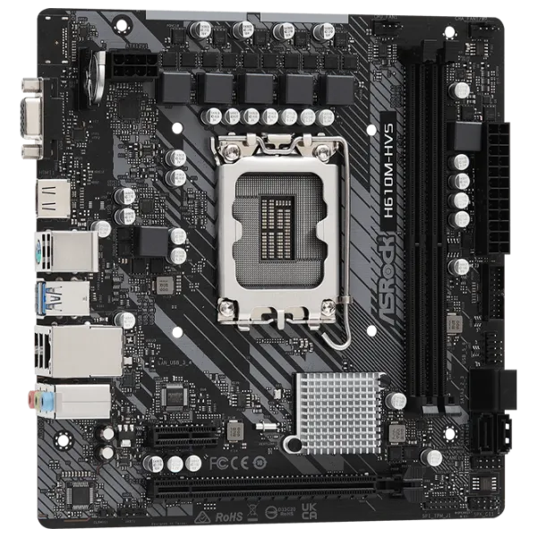 Материнская плата ASRock H610M-HVS mATX/ Intel H610 photo 2
