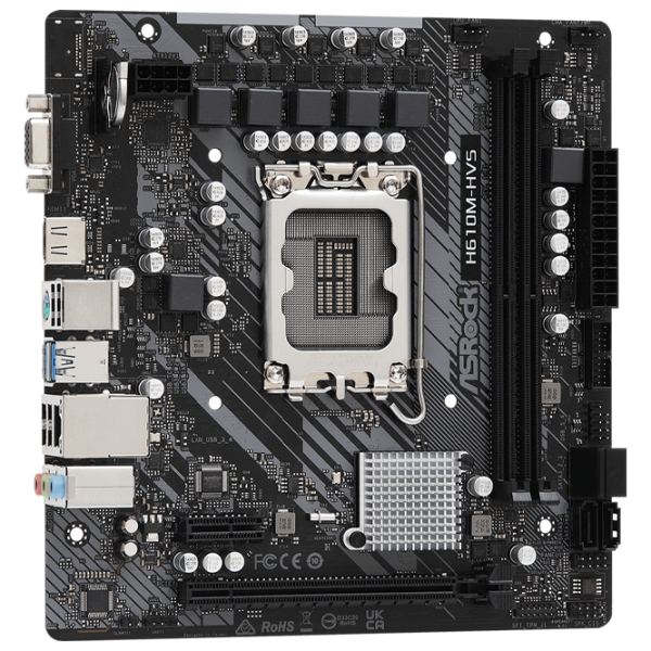 Материнская плата ASRock H610M-HVS mATX/ Intel H610 photo 2
