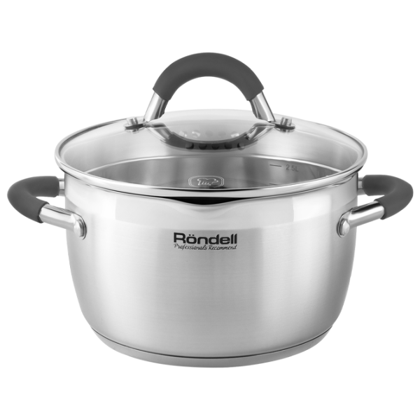 Набор кастрюль Rondell RDS-340 3.2л Нержавеющая сталь / Стальной photo 2