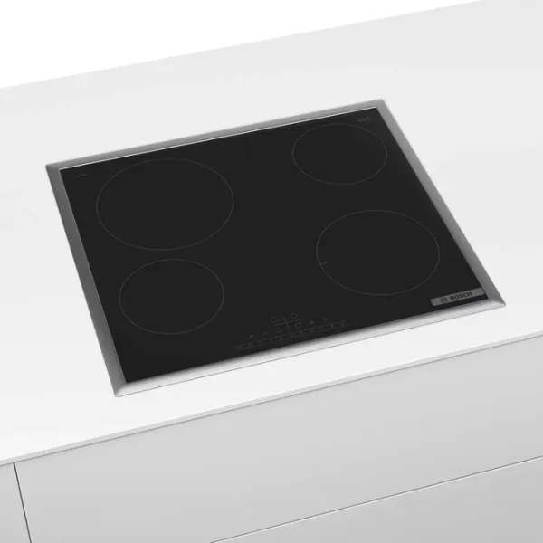 Plită încorporabilă electrică Bosch PKE645FP2E Black photo 4