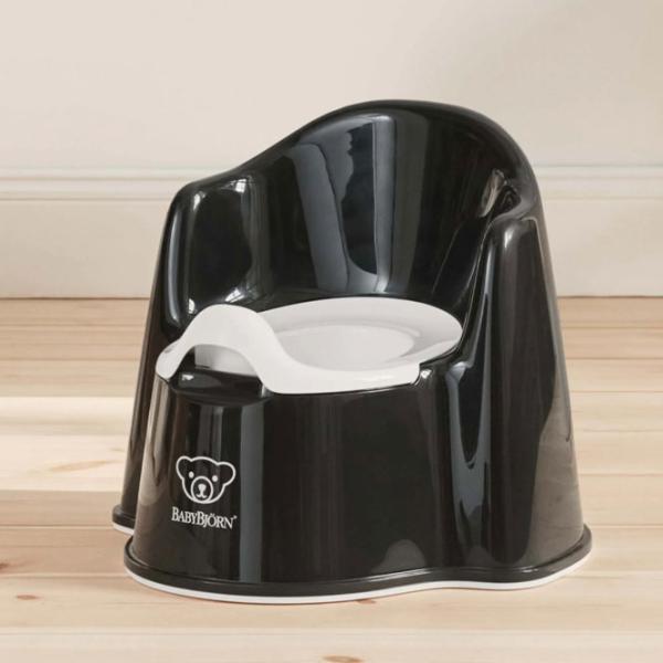 Oliță BabyBjorn Potty Chair Powder 055256A pentru băieți/ 12+ luni/ Black photo 2
