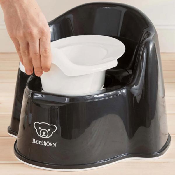 Oliță BabyBjorn Potty Chair Powder 055256A pentru băieți/ 12+ luni/ Black photo 3