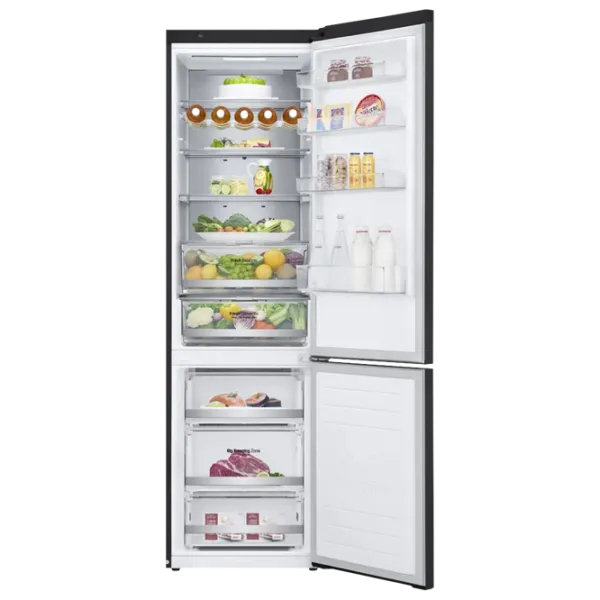 Frigider LG GW-B509SBUM cu congelator jos 384 l / 203 cm / Black photo 4