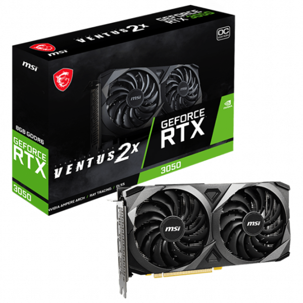 Видеокарта MSI GeForce RTX 3050 VENTUS 2X PCI Express x8 4.0 / 8 ГБ photo 5 Видеокарта MSI GeForce RTX 3050 VENTUS 2X PCI Express x8 4.0 / 8 ГБ photo 5
