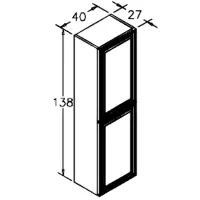Dulap penal Orka Design Pe perete/ MDF/ Anthracite photo 3
