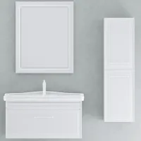 Dulap penal Orka Design Pe perete/ MDF/ White photo 2