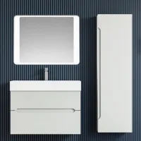 Dulap penal Orka Varna Pe perete/ MDF/ White photo 2