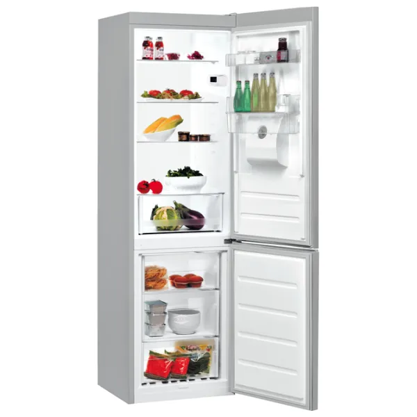 Frigider Indesit LI8 S1E S AQUA cu congelator jos 334 l / 188.9 cm / Silver photo 2