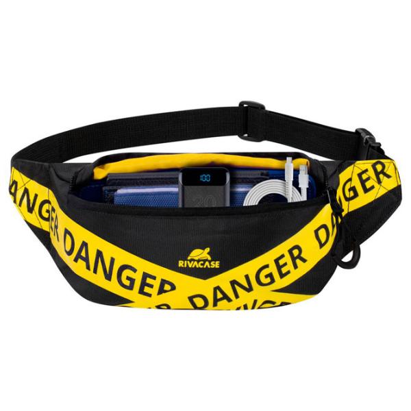 Geanta de talie RivaCase 5411 Yellow Black photo 8 Geanta de talie RivaCase 5411 Yellow Black photo 8